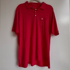 B. DRADDY Mens XL Golf POLO Pima Cotton Stretch Pocket Pink USA soft lightweight